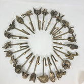 Vintage-Style Animal Hooks & Tie-Backs. Handmade. Antique Brass Iron Finish. Unique Decorative Hardware for Home Décor and Practical Use